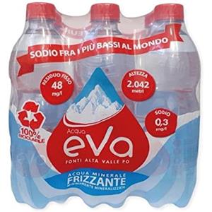 Acqua eva Eva Acqua Minerale Frizzante, 6 x 50cl