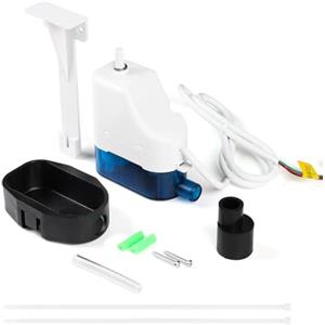 SWAWIS Pompa della Condensa per Condizionatore, 19dB Pompa di Scarico Condizionata Automatica con 70ml Serbatoio dell'Acqua, Portata Massima 24L/h, Prevalenza 10m, per Condizionatori d'Aria 10kW