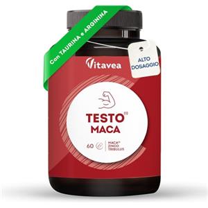 VITAVEA BIEN-ETRE Integratore Maca | Maca Peruviana | Stimolante Naturale Uomo | con Tribulus, Arginina, Taurina, Zinco | Performance Fisiche | Aumento Massa Muscolare | Capsule Vegetali 60 | Vitavea