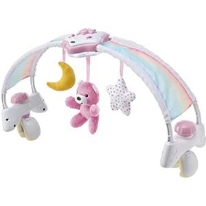 Chicco Rainbow Sky Arco Lettino Neonato 2in1 Evolutivo Compatibile Next2Me, Pannello Culla con Arco Arcobaleno e Luce Notturna Bambini con Musica Rilassante e Morbidi Ciondoli - Giochi Neonati 0+ Mesi