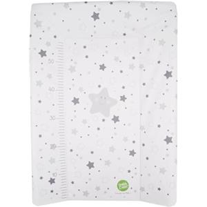 babyCalin Fasciatoio Luxury Star Grey 50 x 70 cm - Con tabella altezza stampata, 0.6 milliliters, 1 Piece, 1
