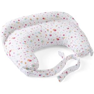 Boppy Cuscino Allattamento Deluxe, Supporto per Allattamento al Seno e con Biberon, Forma Ergonomica con Supporto per Mamma e Bambino, Imbottitura Piena, Sfoderabile e Lavabile in Lavatrice, 0M+