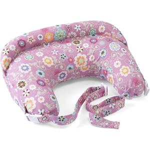 Boppy Cuscino Allattamento Deluxe, Supporto per Allattamento al Seno e con Biberon, Forma Ergonomica con Supporto per Mamma e Bambino, Imbottitura Piena, Sfoderabile e Lavabile in Lavatrice, 0M+