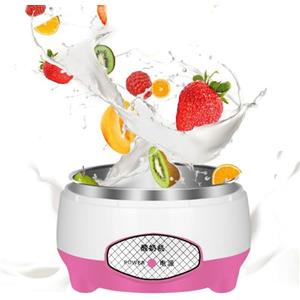 Generico Yogurtiera 1,2 L, Macchina Yogurt, Yogurtiera Elettrica Automatica, Controllo Costante Della Temperatura, Contenitore Interno In Acciaio Inossidabile, Per Preparare Yogurt Fatti In Casa