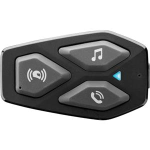 INTERPHONE U-COM 3HD Singolo, Interfono moto di gruppo per 4 utenti fino a 500mt, Interfono casco Bluetooth 5.1 con auricolari HD 40mm per musica, chiamate e GPS, Autonomia 10h e impermeabile IP67