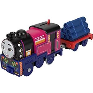 Thomas & Friends Il Trenino Thomas - Ashima locomotiva motorizzata a pile con vagone merci, giocattolo per bambini, 3+ anni, HMC22