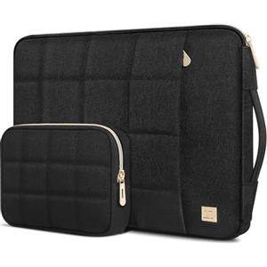 DOMISO 15-15,6 Pollici Custodia PC Portatile Borsa Sleeve Resistente all'Acqua per Computer Portatile/Notebook/HP Spectre x360 Pavilion 15 ENVY 15 / Dell, Nero