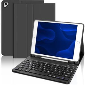 Occtingkind, Tastiera per iPad 9.7, Cover con Tastiera iPad 6 Generazione, Custodia con Magnetica Staccabile Bluetooth Keyboard per iPad 6/5, iPad Air 2, iPad Air 1, Italiano Layout, USB C, Nero