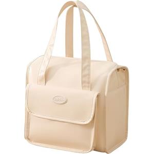 HFLZBRO Borsa termica da donna, alla moda, a prova di perdite, grande borsa per il pranzo, in pelle, ideale per ufficio, lavoro o picnic
