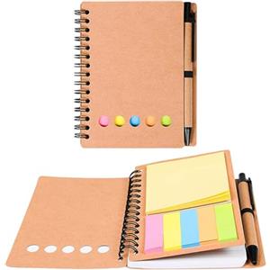 Luckwaii Taccuino con Penna Regali per Colleghi di Lavoro Taccuino Tascabile Note a Spiralato, Mini Diario e Penne a Sfera Motivazionali Regali di Ringraziamento di Natale per Ufficio 11,5 x 14cm