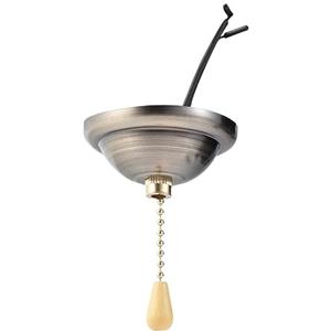 DOITOOL Accessori Per Lampade Interruttore Della Plafoniera Interruttore a Tirante Per Plafoniera Per Ventilatori Da Soffitto Interruttore Della Luce Con Catenella Ventilatore Noce