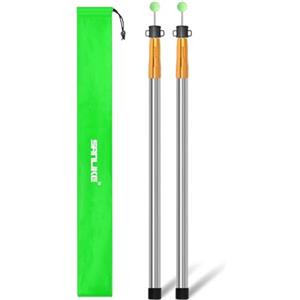 SAN LIKE Pali per Tenda, Pali Telescopico per Tenda da Campeggio, Pali Alluminio Paletti per Tende, 220cm Pali di Ricambio per Tenda da Sole, Accessori per Spiaggia Montagna Escursione