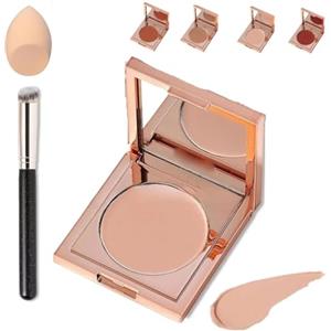 SUYOPPM Coloured Clay CC Undereye Corrector, Undereye Colour Corrector for Dark Circles, Undereye Corrector with Brush, Under Eye Concealer, Cream Foundation Under Eye Makeup