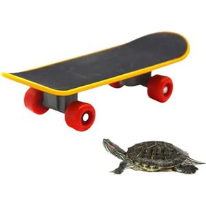 RmKbe Tartaruga Formazione Skateboard Giocattolo Mini Walking Rettile Skateboard Giocattoli Tartaruga Veloce Skate Accessorio Tartaruga Divertente Skateboard per Pet Turtle