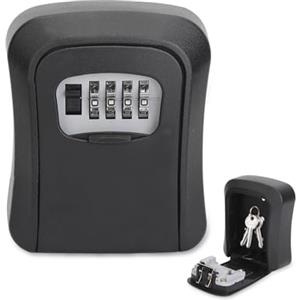 EALRIDV Cassetta Chiavi con Codice 4 Cifre, Cassetta Sicurezza Chiavi, Key Box da Parete, Cassetta Portachiavi con Codice per Ingresso Casa, Uso Esterno Appartamento Garage