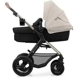 kk Kinderkraft Kinderkraft MOOV 2 Sistema modulare 3 in 1 fino 26 kg, con Ovetto I-SIZE 40-75 cm, MINK FX, Carrozzina reversibile fronte mamma e strada, Schienale regolabile, Ruote EVA, Grigio