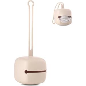 Jané Scomparto Portasucchietto in Silicone, Fino 2 Succhietti, Fascia Elastica, Senza BPA, Lavabile in Lavastoviglie, Beige