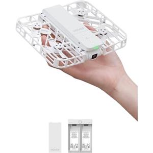 HOVERAir X1 Telecamera Auto-Volante, Video HDR con Drone Tascabile, Decollo sul Palmo, Percorsi di Volo Intelligenti, Follow-me Action Camera con Controllo a Mani Libere, Bianco (Combo)
