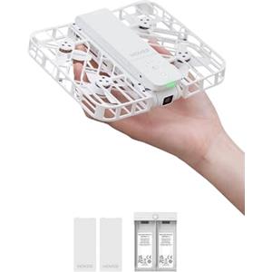 HOVERAir X1 Telecamera Auto-Volante, Video HDR con Drone Tascabile, Decollo sul Palmo, Percorsi di Volo Intelligenti, Follow-me Action Camera con Controllo a Mani Libere, Bianco (Combo Plus)