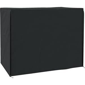 Outsunny Copertura per Dondolo da Giardino 3 Posti, Copertura Dondolo con Telo Impermeabile Anti UV, 220x125x172 cm, Nero