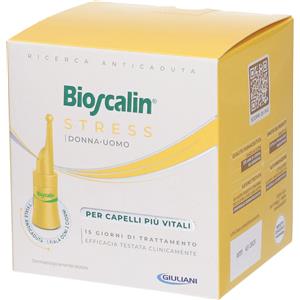 Giuliani Bioscalin Stress Anticaduta - Trattamento in 7 Fiale Monodose per Uomo e Donna con Anice Stellato e Basilico Sacro