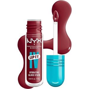 NYX Professional Makeup Gloss e Tinta Labbra Idratante 2in1, Idratazione fino a 12H, Con Vitamina B12 e Magnesio, Lip IV Hydrating Gloss Stain, Tonalità: 01 09 Blush Rush