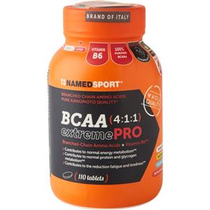 NAMEDSPORT BCAA 4:1:1 Extreme Pro - Integratore di Aminoacidi Ramificati con Vitamina B6, 110 Compresse