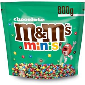 M&M's Minis, Confetti al Cioccolato al Latte, Snack Dolce, Topping per Dolci, Formato Famiglia, 800 g