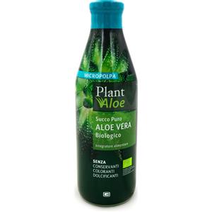 Giuriati Aloe Biologica Micropolpa - Succo Puro 1000ml, 99,9% Aloe Vera Barbadensis, Ricco di Fibra