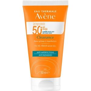 Avène Cleanance Crema Solare Viso SPF 50 50ml - Protezione Molto Alta per Pelli Grasse e Imperfette