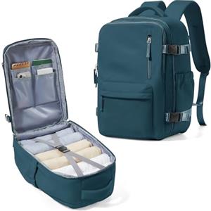 BJLFS Borse da Cabina per Ryanair 40×20×25 Bagaglio a Mano Easyjet Borsa Zaino da Viaggio, Zaino da trekking,Zaino Casual per laptop,Blu Pavone gioventù