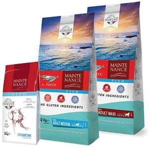 Marpet Cibo Secco per Cani Adulti Maxi al Pesce - 12 Kg, Monoproteico e Digeribile