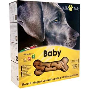 RollsRocky Biscotti per Cani Baby con Gusto Vaniglia - 300 gr, Senza Farine Animali, Arricchiti con Vitamine e Minerali