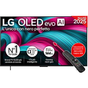 LG OLED evo AI OLED42C55LA TV Serie C5 42'' 4K, α9 Gen8, Dolby Vision, 20W, 4 HDMI, VRR 144Hz, Smart TV WebOS 25