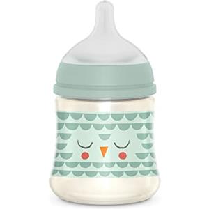 Suavinex, Biberon da 150 ml, Premium con Tettarella Simmetrica SX Pro in Silicone, con valvola anticolica, Flusso Lento, ottime dalla nascita 0+ Bonhomia, Verde