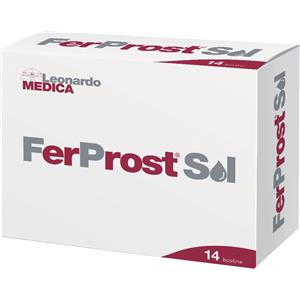 LEONARDO MEDICA FerProst Sol - Integratore alimentare con estratti di serenoa, salice e boswellia in 14 bustine