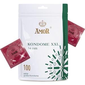 AMOR Preservativo XXL Premium Ultrasensitive Ø 54 mm trasparente confezione da 100