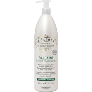 Alfaparf Il Salone Milano Keratin Conditioner 1000ml - Balsamo Ristrutturante per Capelli Danneggiati con Cheratina e Olio di Mandorla