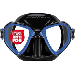 SALVIMAR Morpheus Anti Fog, Maschera anti appannamento, per Pesca Subacquea, Snorkeling, Unisex adulto, Nero/Nero