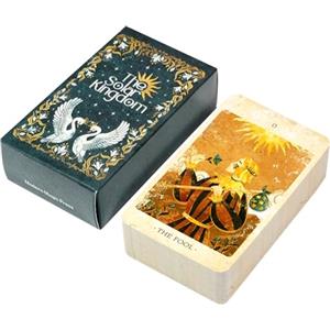 gifyym Solar Kingdom Tarot - 78 carte di carta rivestite con regno volante | Oracle Tarot | Carte di gioco da tavolo arricchite - Esplora la guida del Future Spirit del passato | Set di tarocchi -