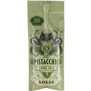 Lolli Liquore artigianale Pistacchio - Lolli Limited Edition - Bustina monodose 25 ml con cannuccia - 16% vol.