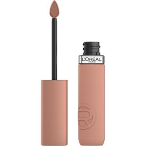 L'Oréal Paris Rossetto Liquido, Colore Intenso, Formula Matte a Lunga Durata, Con Acido Ialuronico, Resistente alle Sbavature, Infaillibile Matte Resistance, Tonalità: 105 Breakfast In Bed