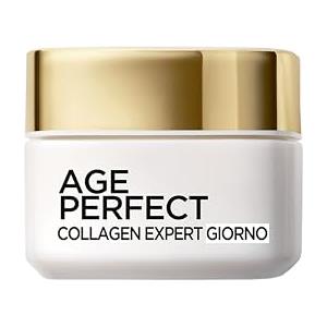 L'Oréal Paris Crema Viso Giorno Anti-Età, Per Pelli Mature, Pelle Più Compatta e Levigata, Macchie dell'Età Ridotte, Con Peptidi di Micro-Collagene e Niacinamide, Age Perfect Collagen Expert, 50 ml