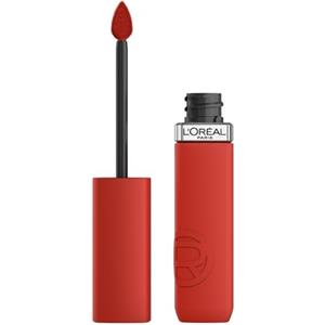 L'Oréal Paris Rossetto Liquido, Colore Intenso, Formula Matte a Lunga Durata, Con Acido Ialuronico, Resistente alle Sbavature, No transfer, Tonalità: 400 Spill The Tea