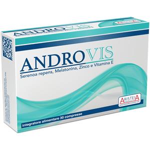 ANDROVIS Integratore Alimentare con Serenoa Repens, Melatonina, Zinco e Vitamina E - 30 Compresse