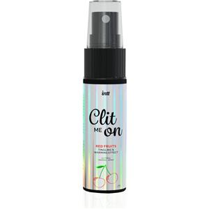 INTT Clit Me On Spray Stimolante per Clitoride - Effetto Vibrante e Rinfrescante con Sapore di Menta Piperita o Frutti Rossi, 12 ml