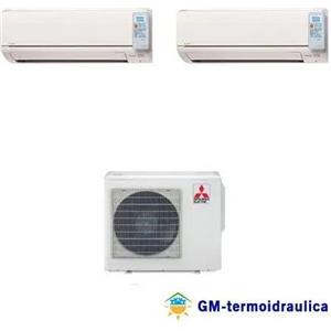 Mitsubishi - Condizionatore Mitsubishi Dual Split Inverter 12000+12000 12+12 Btu DM A++ MXZ-3DM50VA