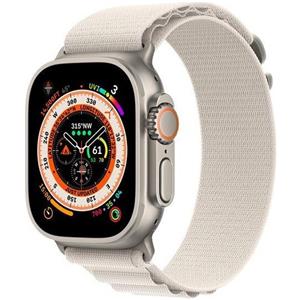 Apple Watch Ultra (2022) | 49 mm | GPS + Cellular | argento | Alpine Loop Galassia grande - molto buono