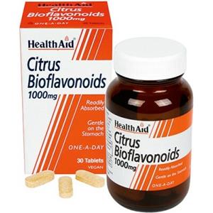 HealthAid Citrus Bioflavonoids 1000 mg - Integratore alimentare con 30 Compresse per il rafforzamento dei capillari e supporto alla salute