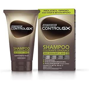 Just For Men Control GX Shampoo Colorante Uomo, Riduce Gradulmente Il Grigio, Colore E Tinta Per Capelli, Per Un Look Naturale, 118 ml